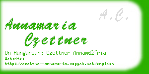 annamaria czettner business card